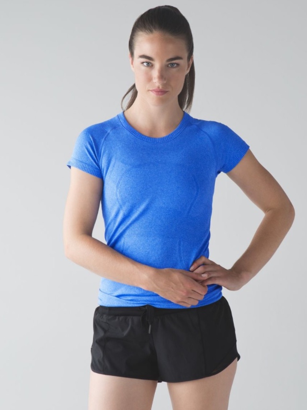 Lululemon Swiftly Tech Short Sleeve Crew Size 10 Medium Blue
